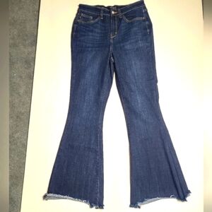 Judy Blue Flare Raw Hem Jeans Sz 9/29